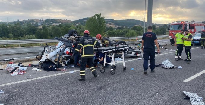 Kuzey Marmara Otoyolu’nda Feci Kaza: 1 Ölü, 4 Yaralı
