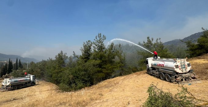Sakarya-Bilecik Yangınına Büyükşehir’den Hızlı Müdahale
