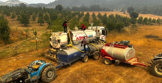 Büyükşehir’den Bursa’daki yangına tam destek