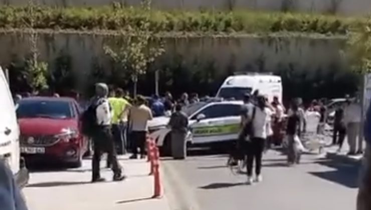 Şehir Hastanesi Acil Önünde Kaza: 3’ü Çocuk, 2’si Polis 5 Kişi Yaralandı