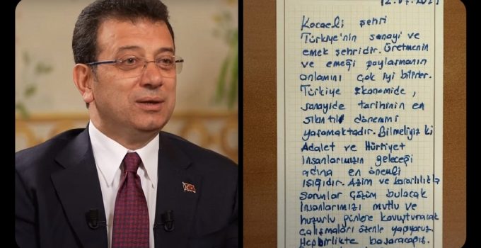 Ekrem İmamoğlu’ndan Kocaeli Halkına Mesaj