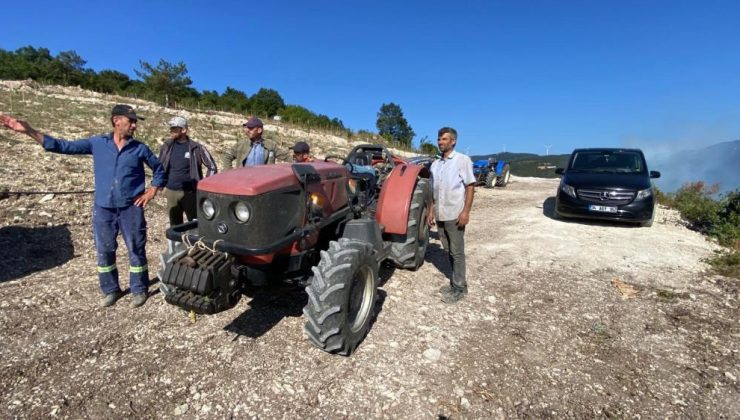 Karamürsel’de ki Orman Yangını nedeniyle Akçat Köyü Boşaltıldı