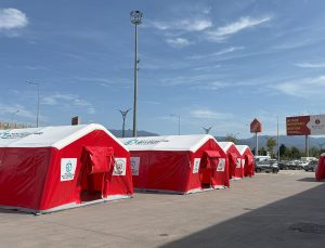 Bu çadırlar Büyükşehir itfaiyesini daha güçlü kılacak