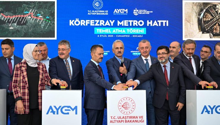Kocaeli’nin En Büyük Ulaşım Yatırımı Körfezray Metrosu’nun Temeli Atıldı