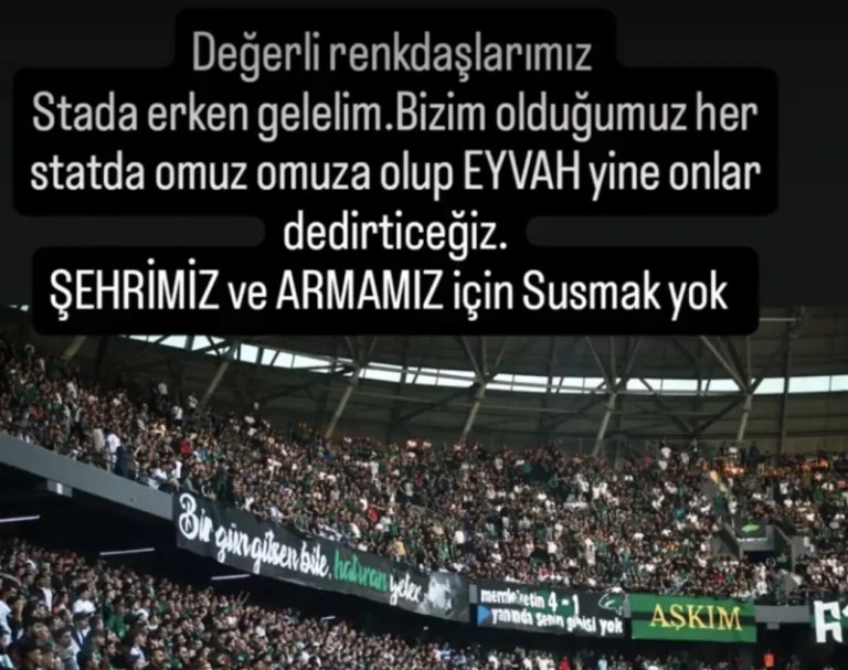 Kocaelispor Taraftarından Galatasaray Maçı Öncesi Mesaj!
