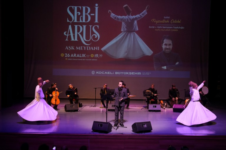Gebze’de Aşk Meydanı’nda büyüleyici sema gösterisi!