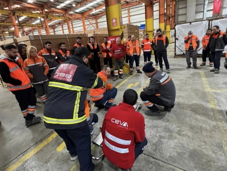 KOBİTEM’den Ceva Lojistik çalışanlarına yangın eğitimi