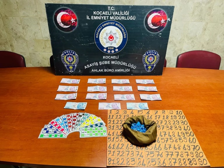 Kumar baskını: Ruhsatsız mekanda tombala oynatan şahsa işlem