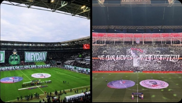 Beşiktaş koreografisi Kocaelispor’u mu taklit etti?
